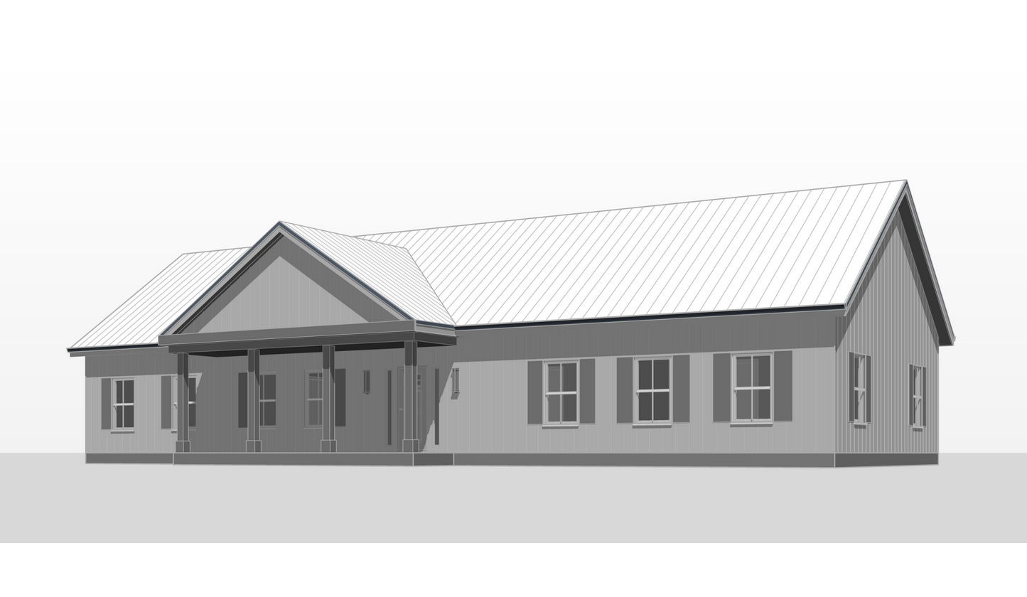 FH-00113-B Brenda Farmhouse Plan