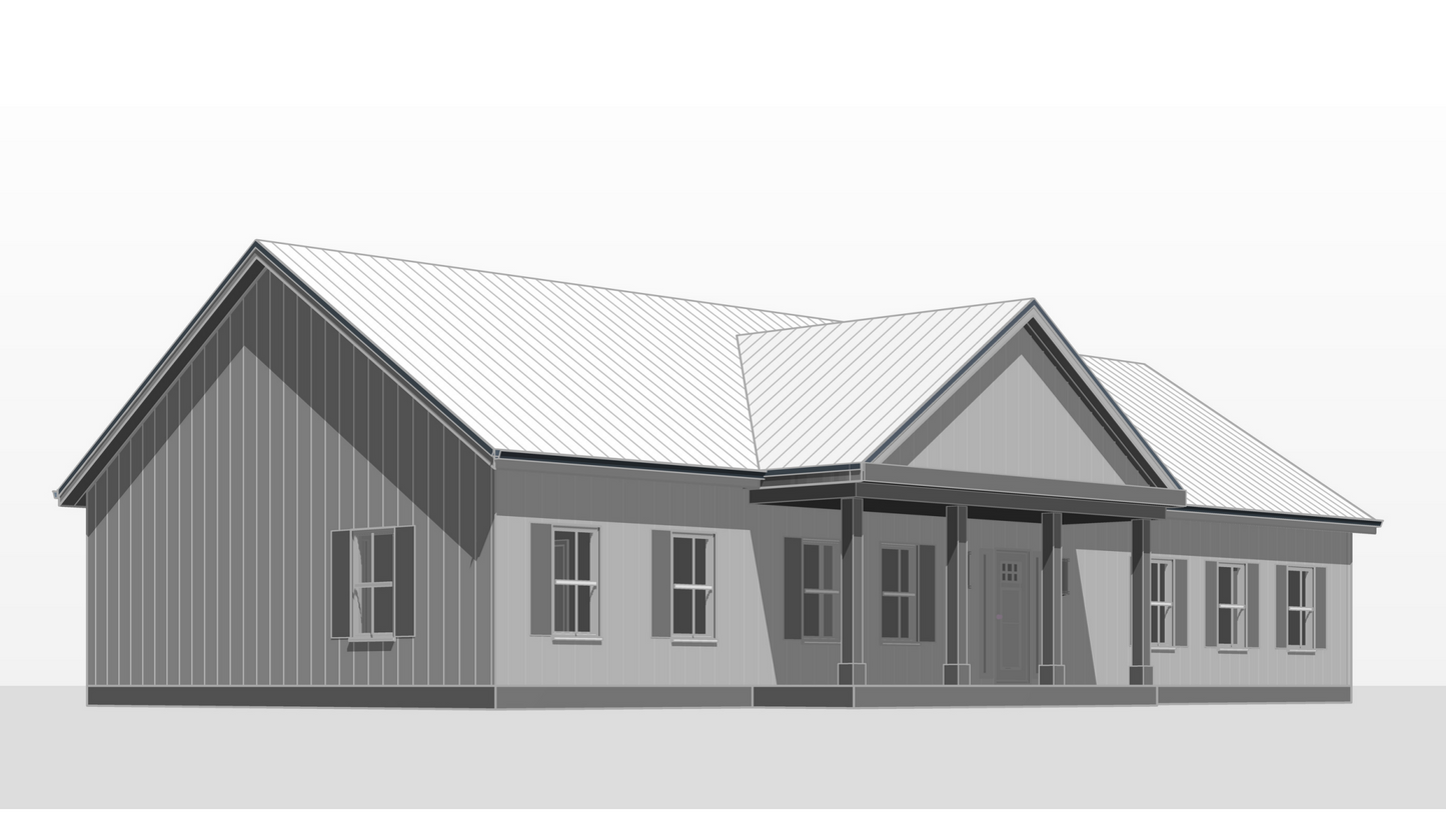 FH-00113-B Brenda Farmhouse Plan