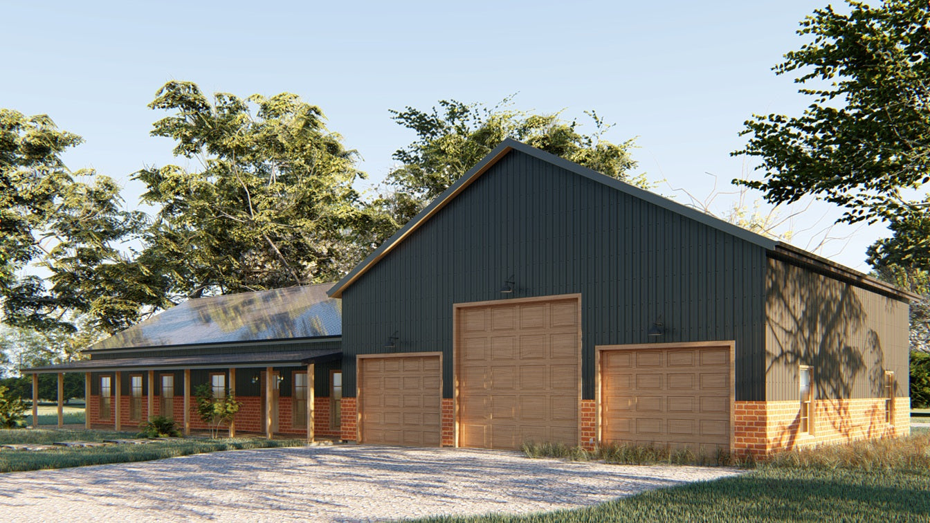 GJ-4400 August Barndominium House Plan