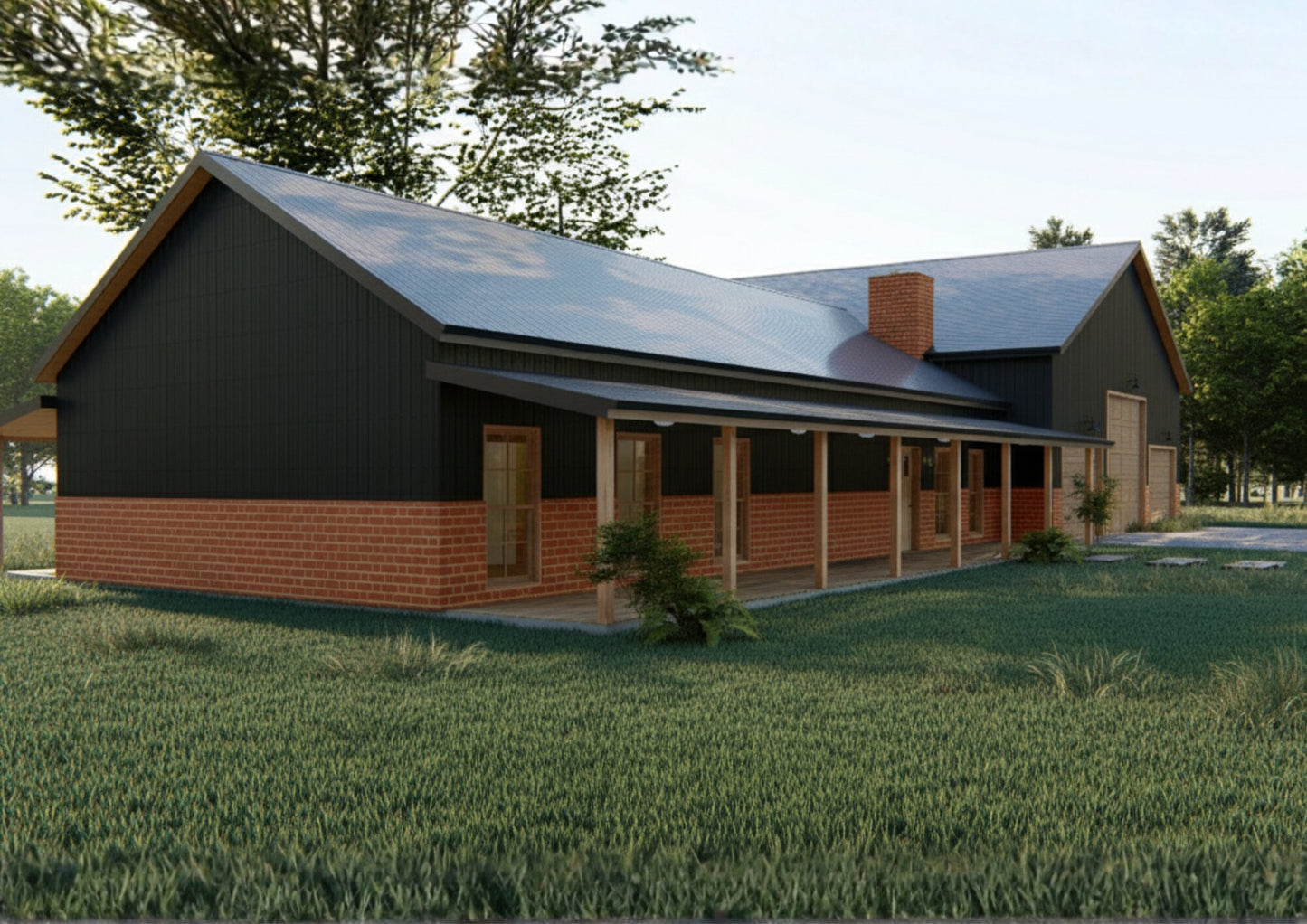 GJ-4400 August Barndominium House Plan