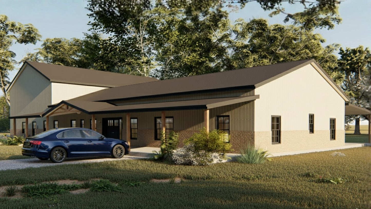 GJ-4401 Grant Barndominium House Plan