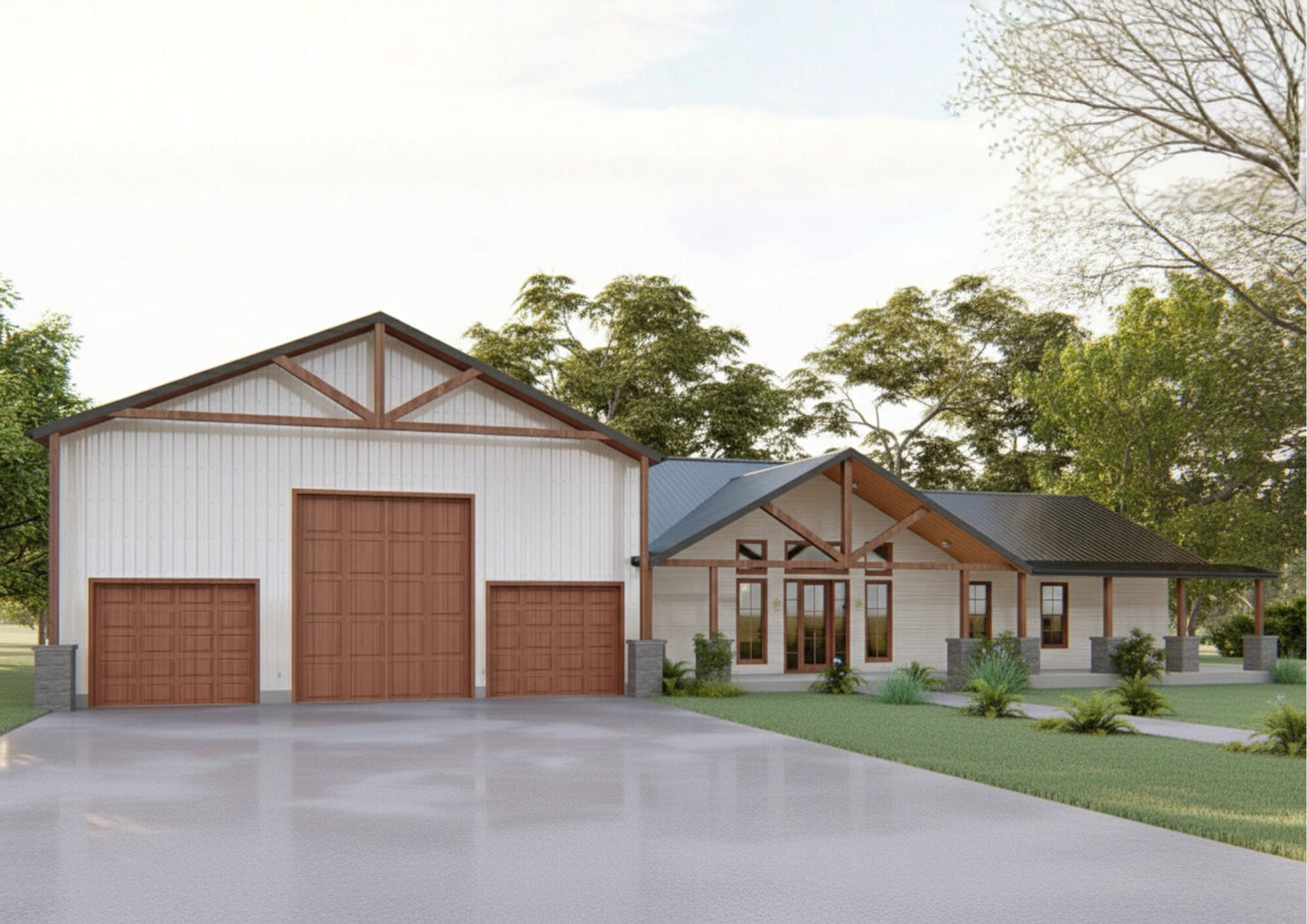 GJ-4402 Roosevelt Barndominium House Plan