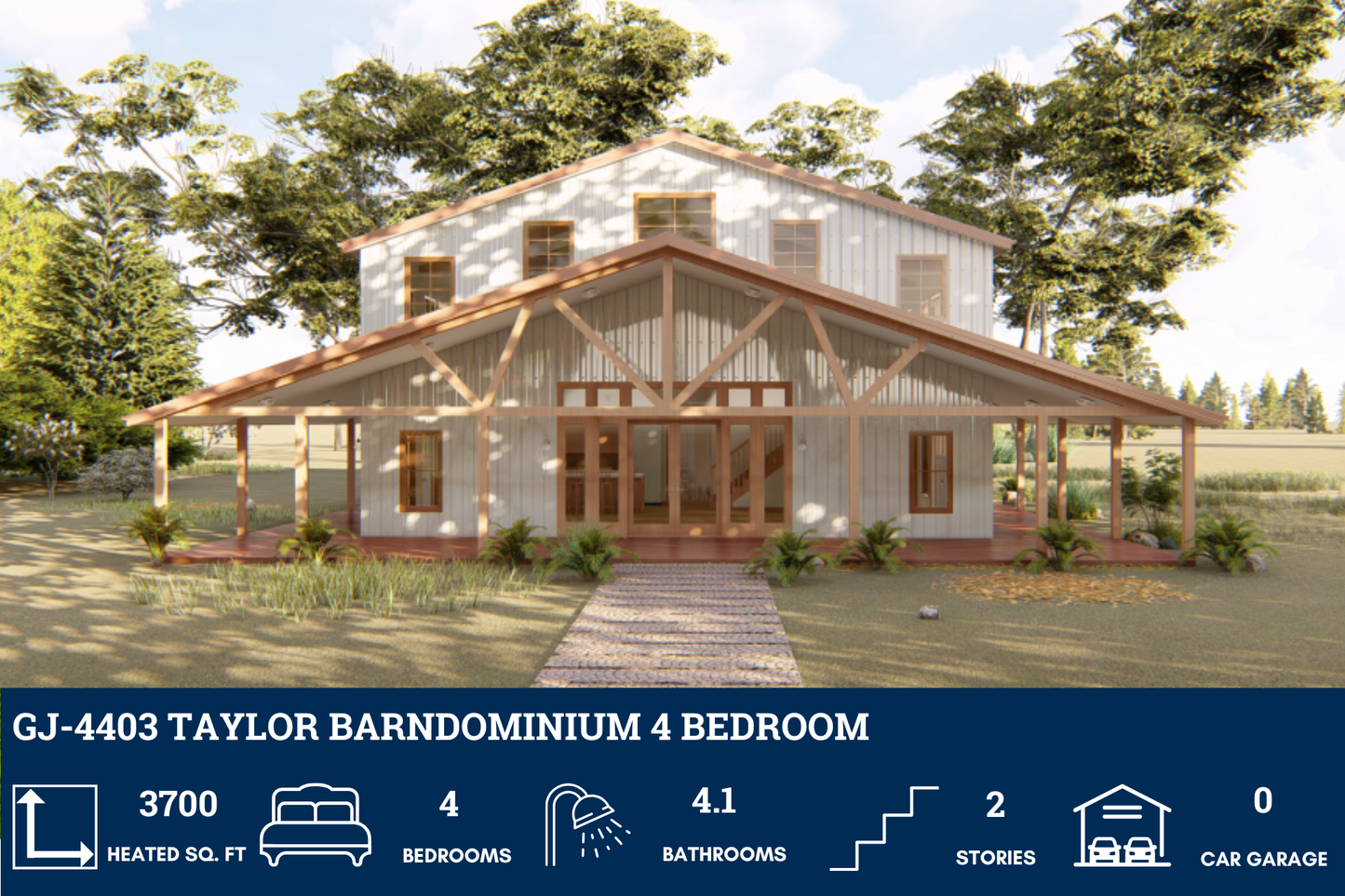 GJ-4403 Taylor Barndominium House Plan
