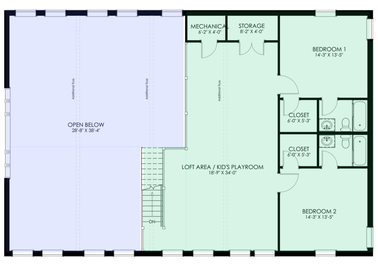 GJ-4403 Taylor Barndominium House Plan