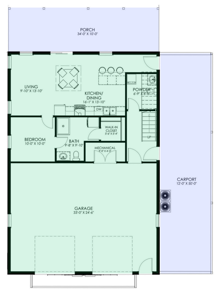 GJ-4404 Wallace Barndominium House Plan