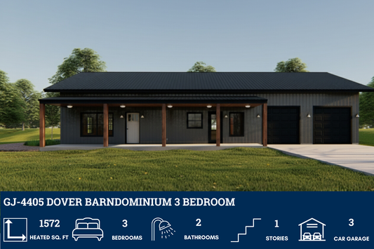 GJ-4405 Dover Barndominium House Plan