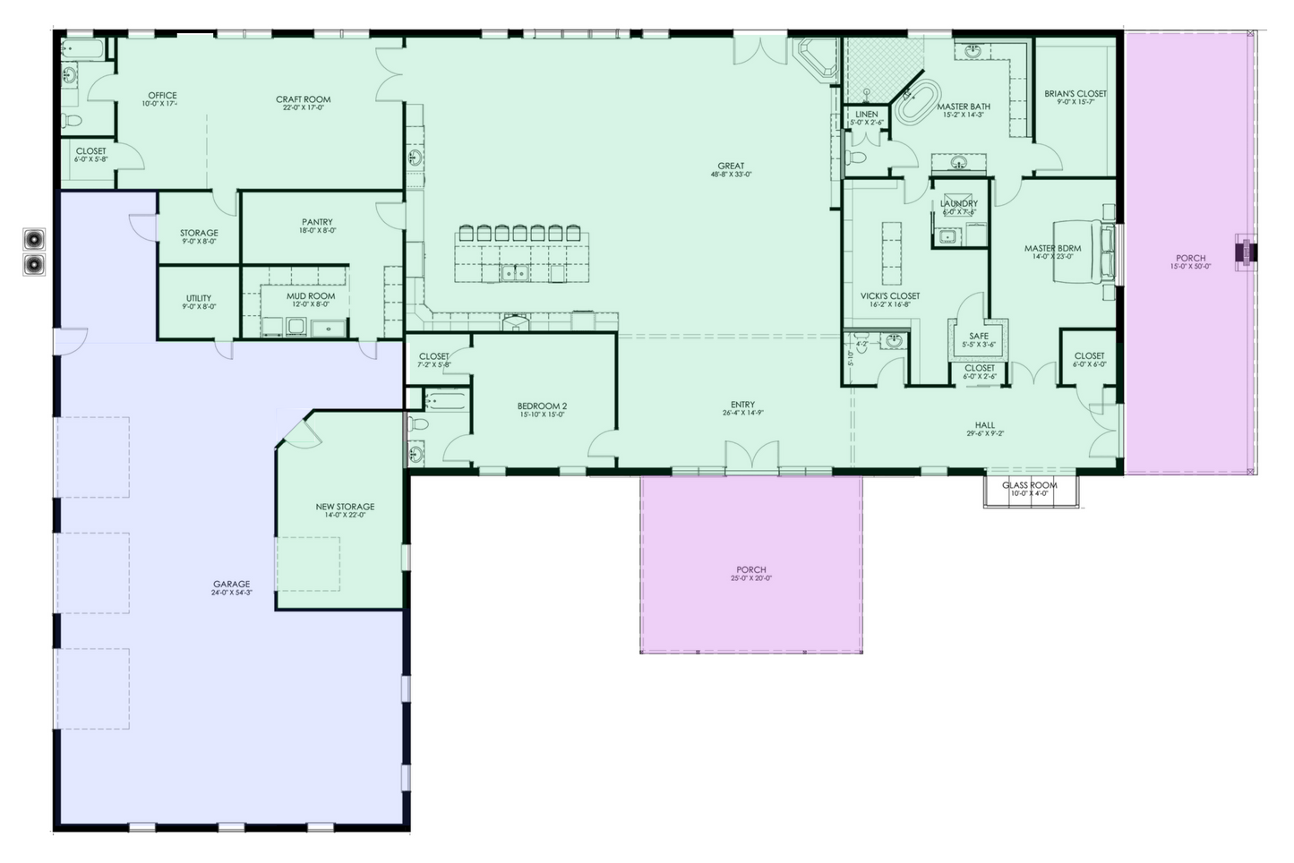 GJ-4406 Jefferson Barndominium House Plan