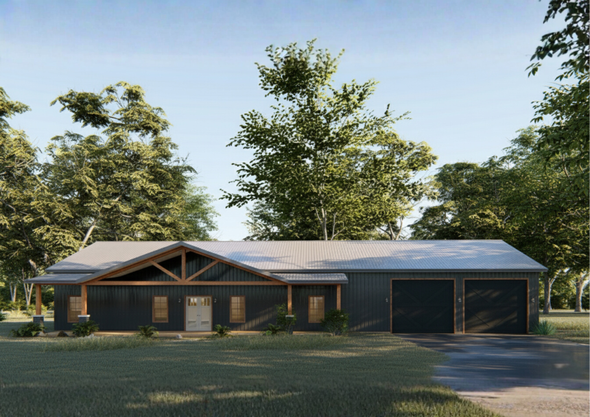 GJ-4407 Sylvan Barndominium House Plan