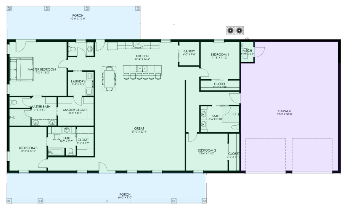 GJ-4407 Sylvan Barndominium House Plan