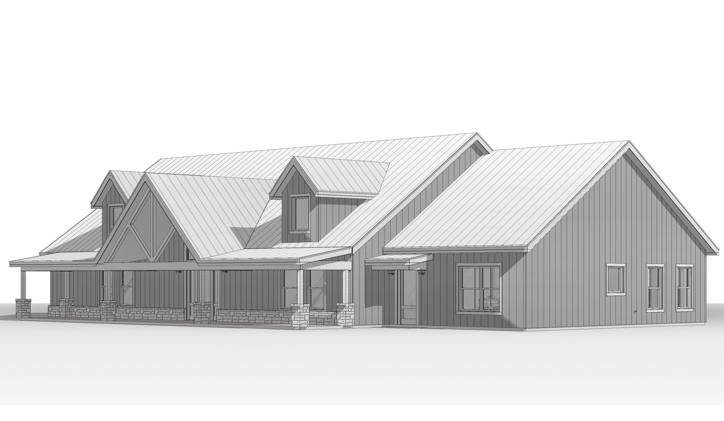 GS-8011 Steven Barndominium House Plan