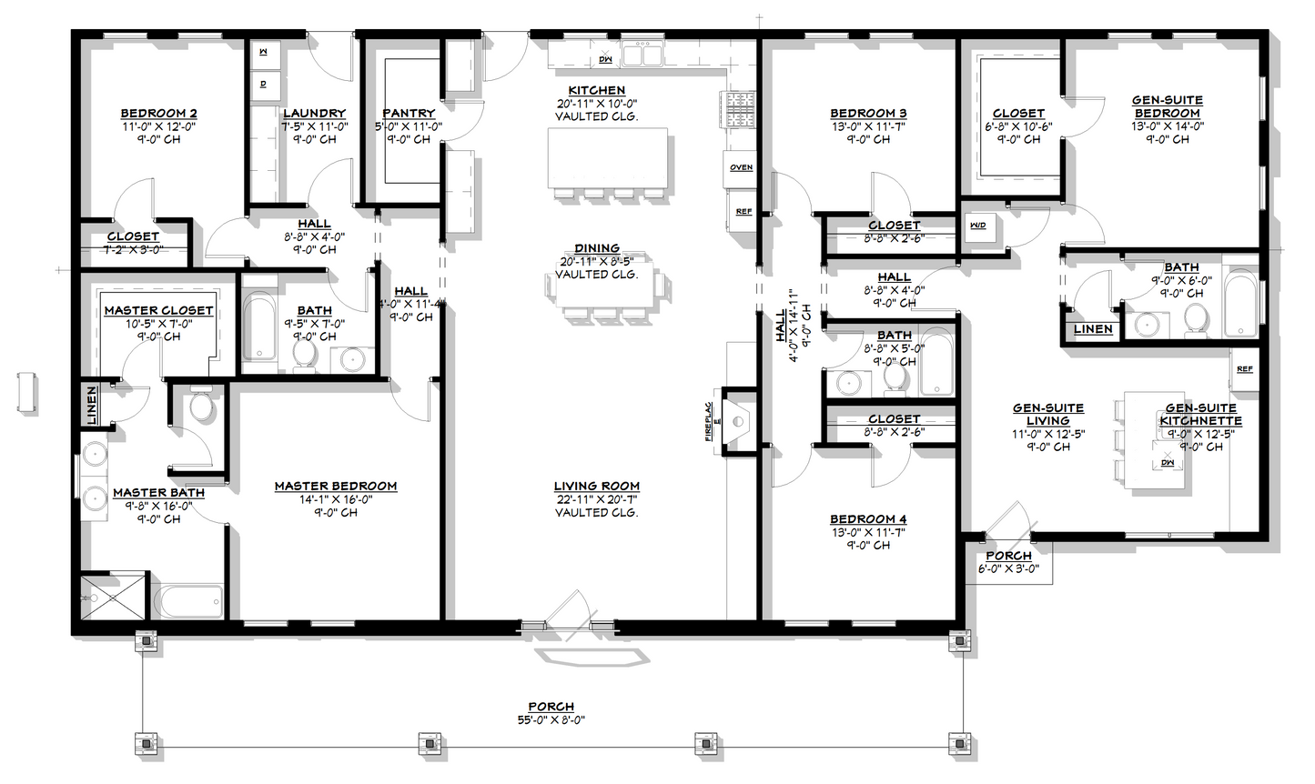 GS-8011 Steven Barndominium House Plan