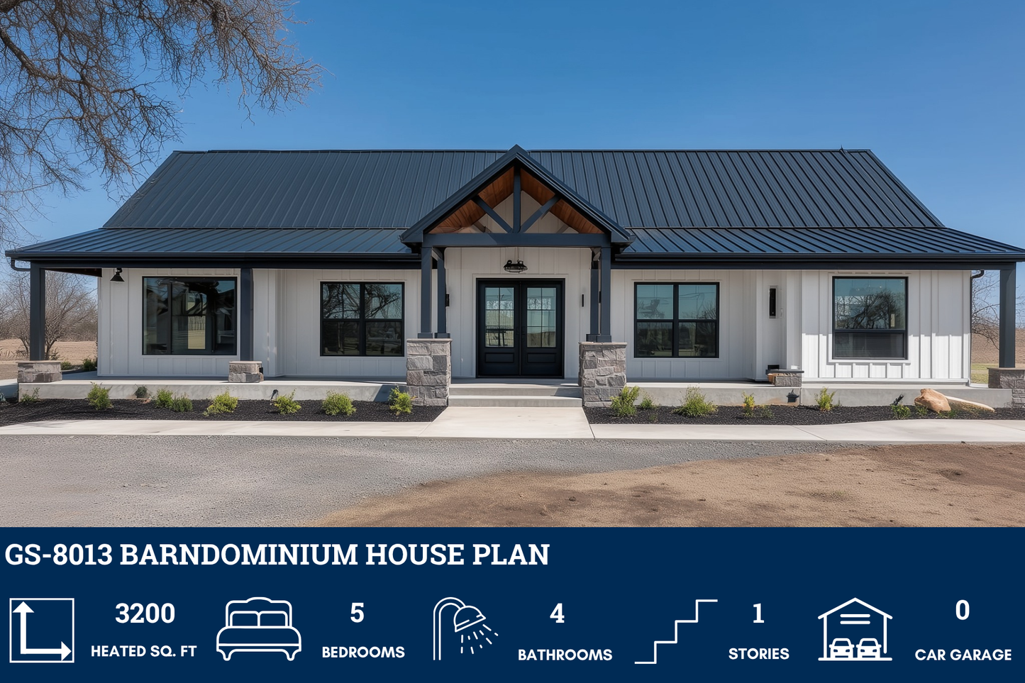 GS-8013 Barndominium House Plan