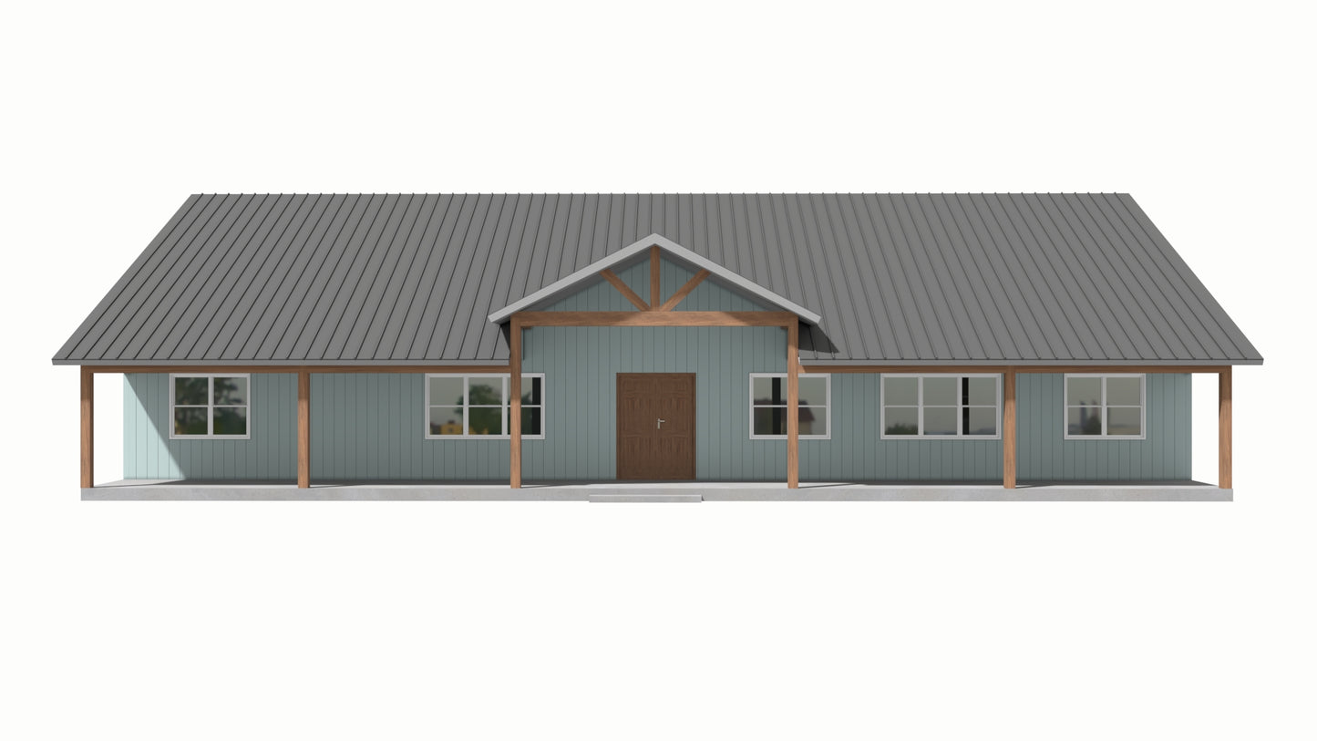 GS-8020 Audrey Barndominium House Plan
