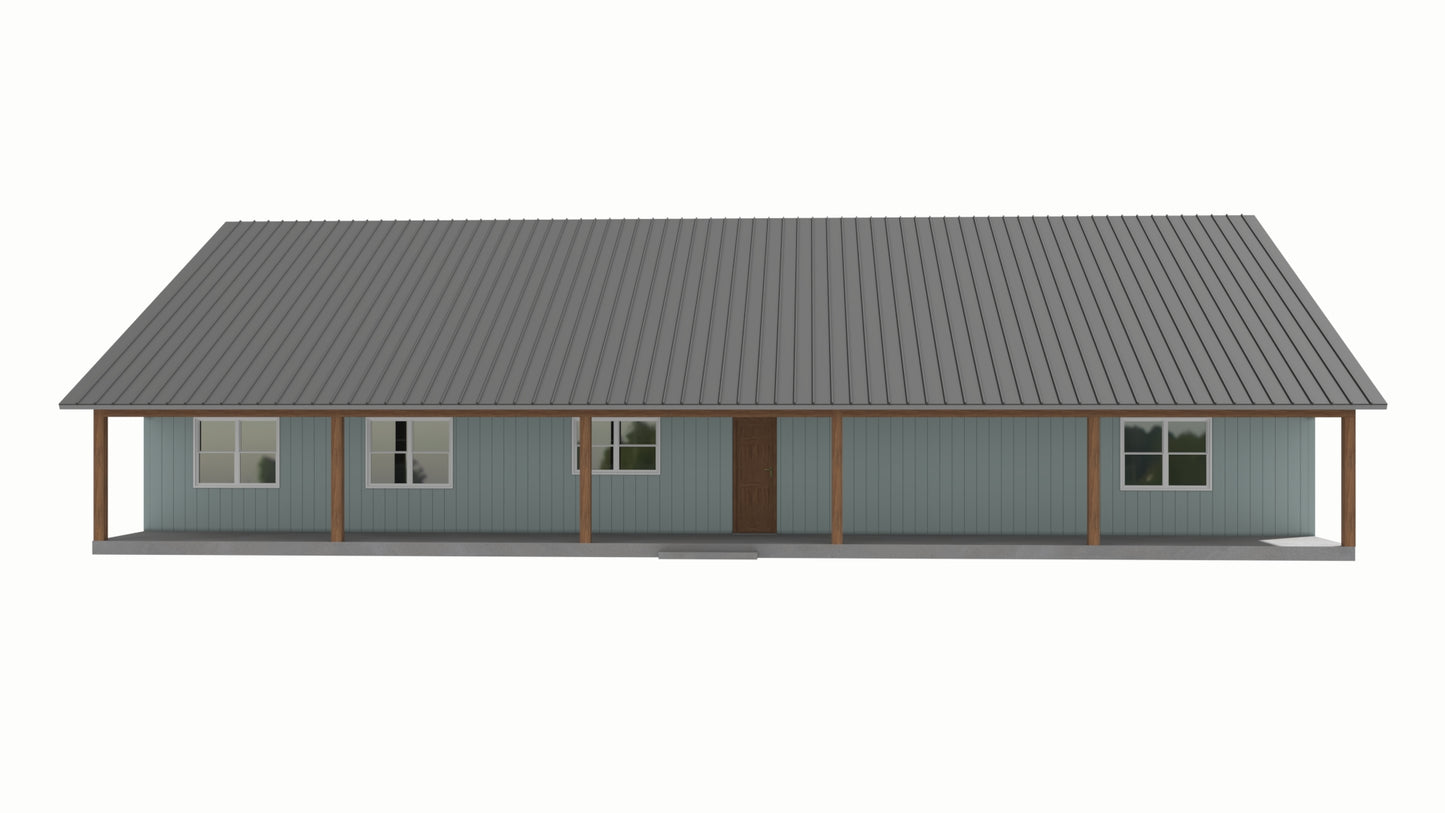 GS-8020 Audrey Barndominium House Plan