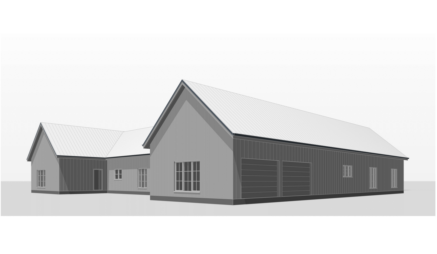 HB-40501 Bernice Barndominium House Plan