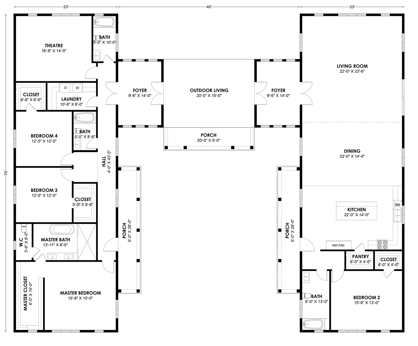 HB-40502 Barndominium House Plan