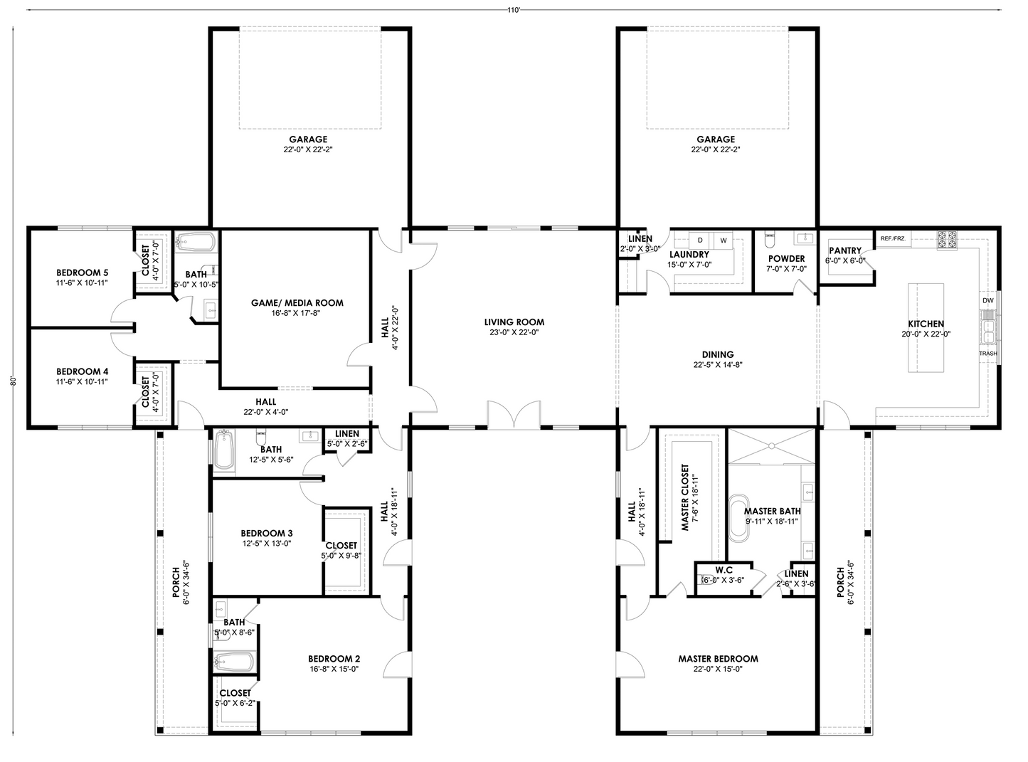 HB-40510 Barndominium House Plan