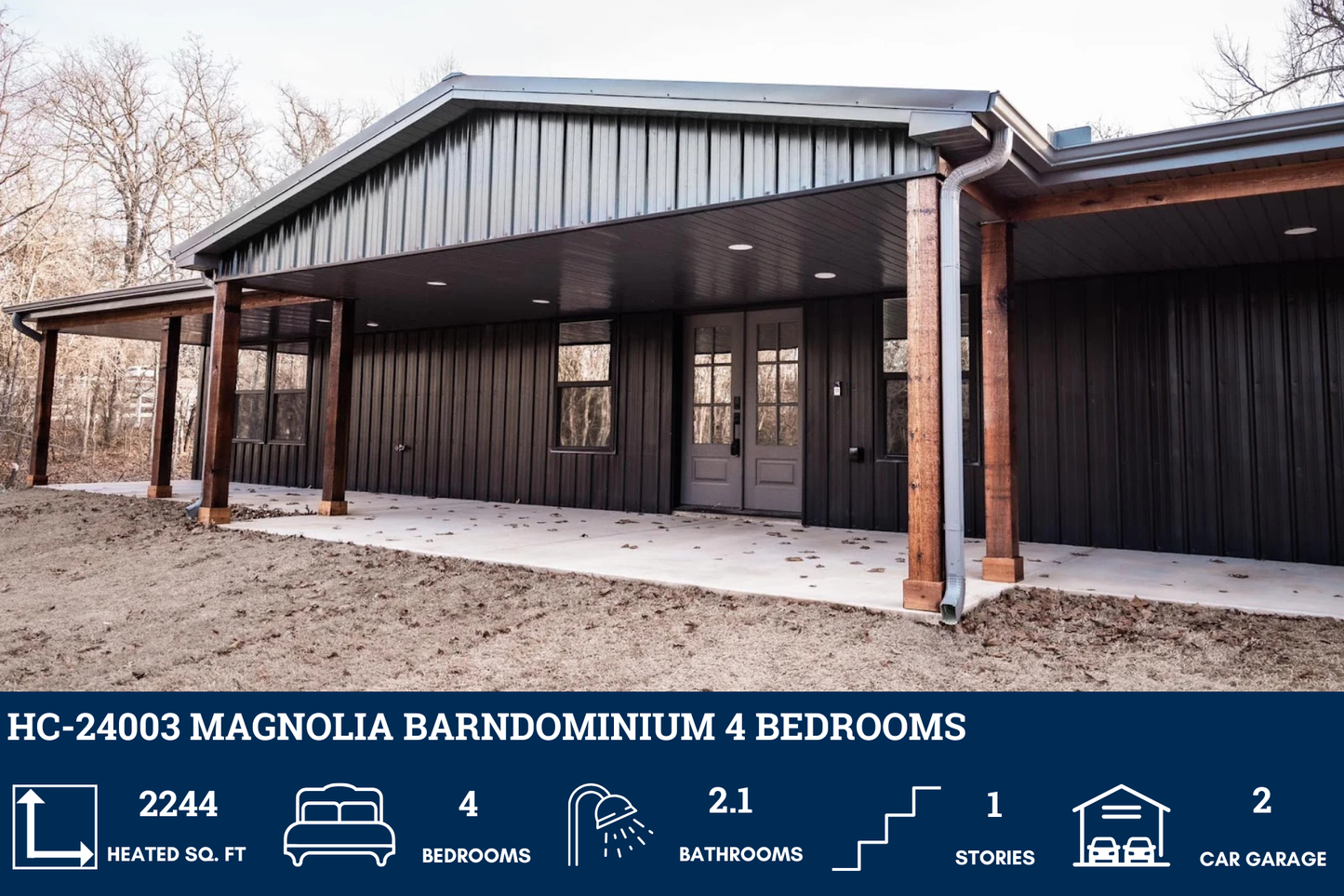 HC-24003 Magnolia Barndominium House Plan