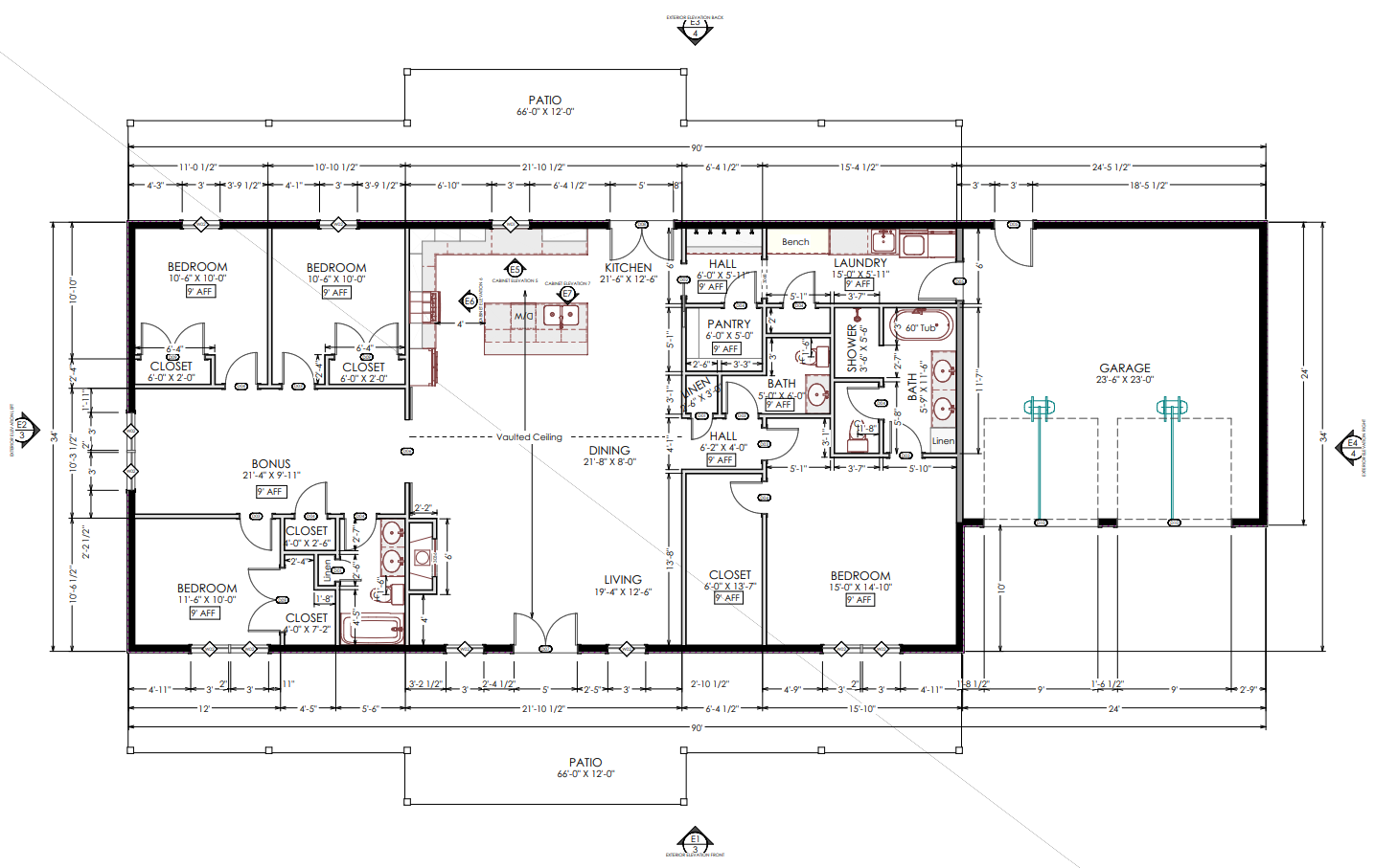 HC-24003 Magnolia Barndominium House Plan