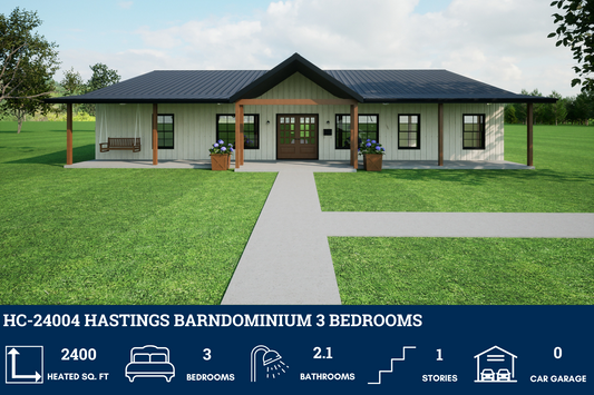 HC-24004 Hastings Barndominium House Plan