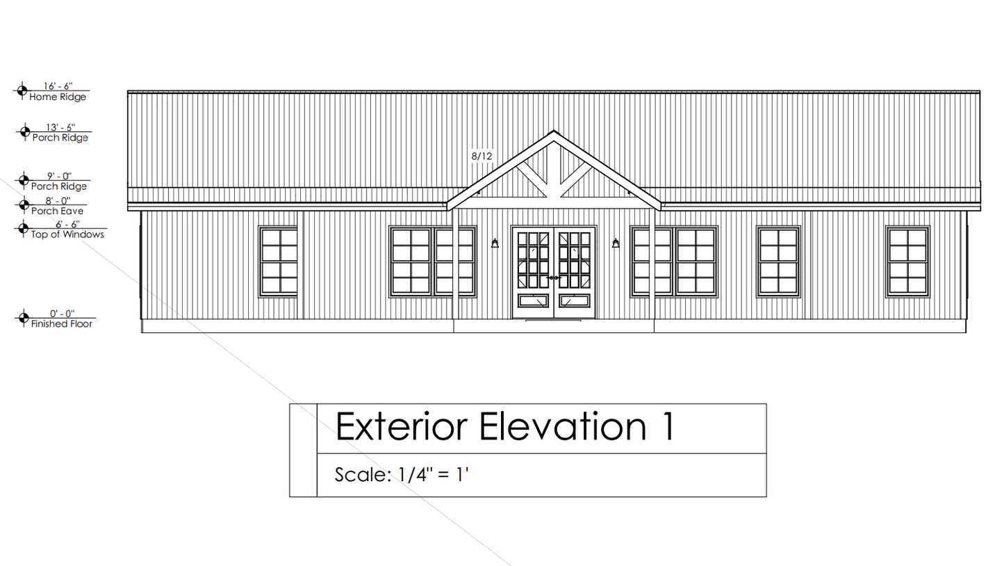 HC-24004 Hastings Barndominium House Plan