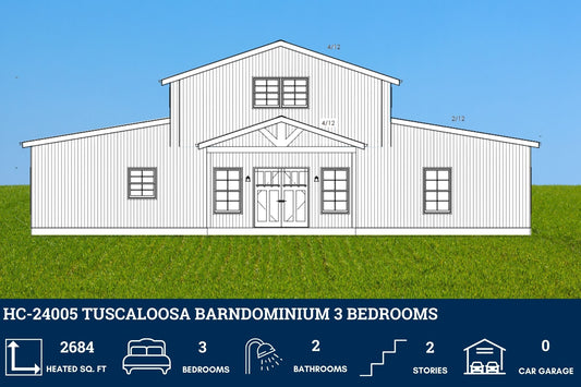 HC-24005 Tuscaloosa Barndominium House Plan