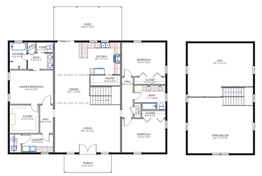 HC-24005 Tuscaloosa Barndominium House Plan