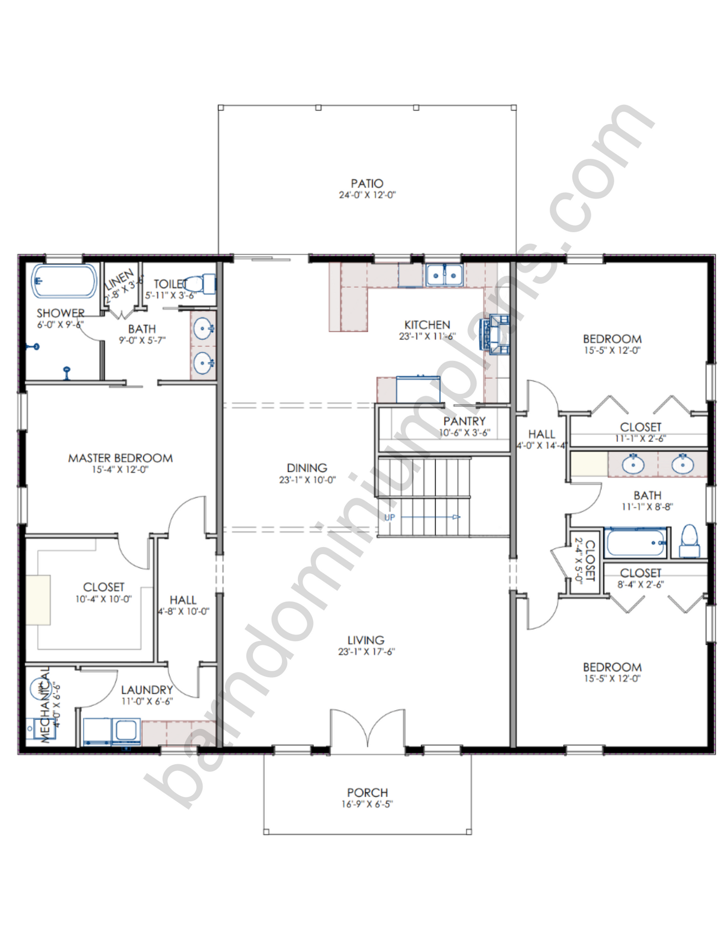 HC-24005 Tuscaloosa Barndominium House Plan