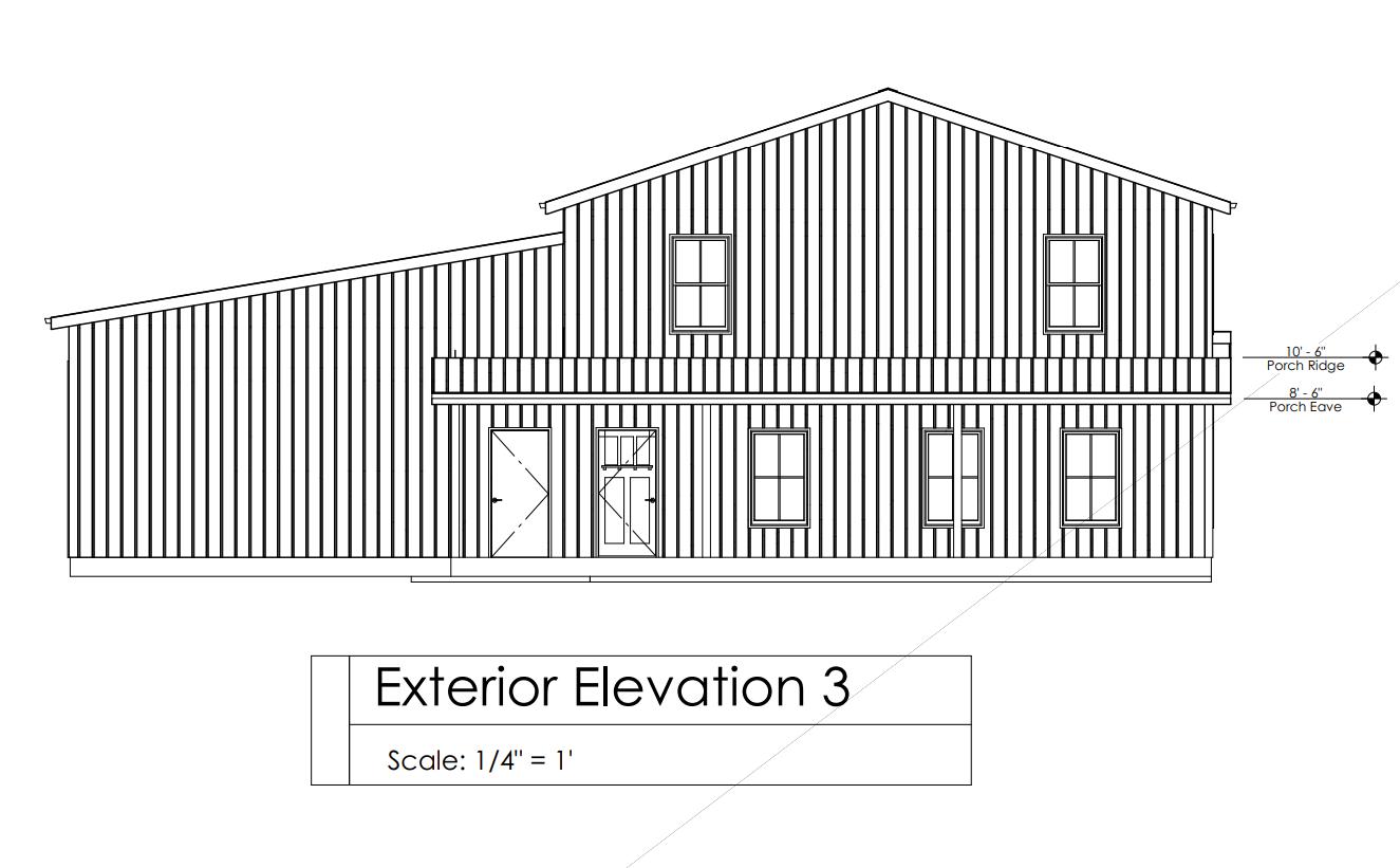 HC-24007 Manhattan Barndominium House Plan