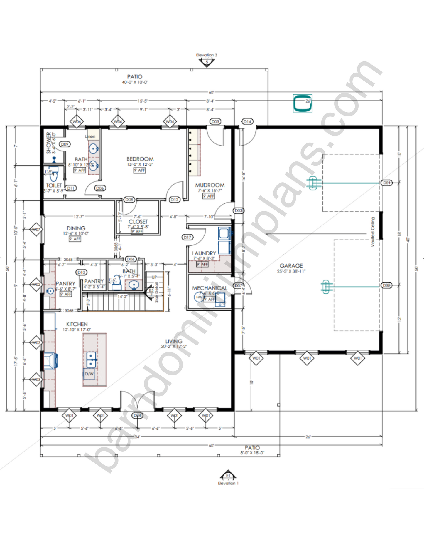 HC-24007 Manhattan Barndominium House Plan