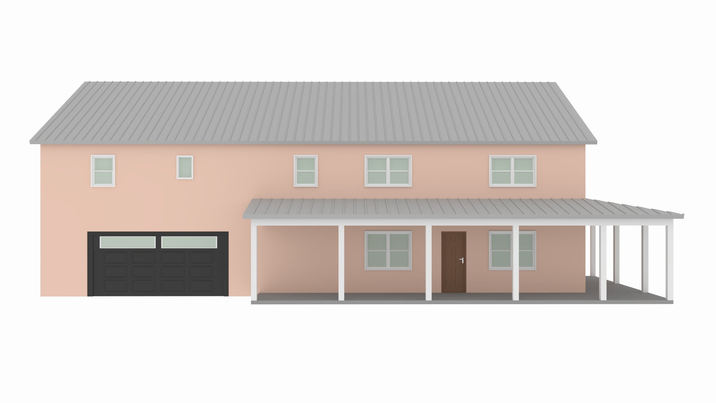 HC-24008-M Marcellus Barndominium House Plan