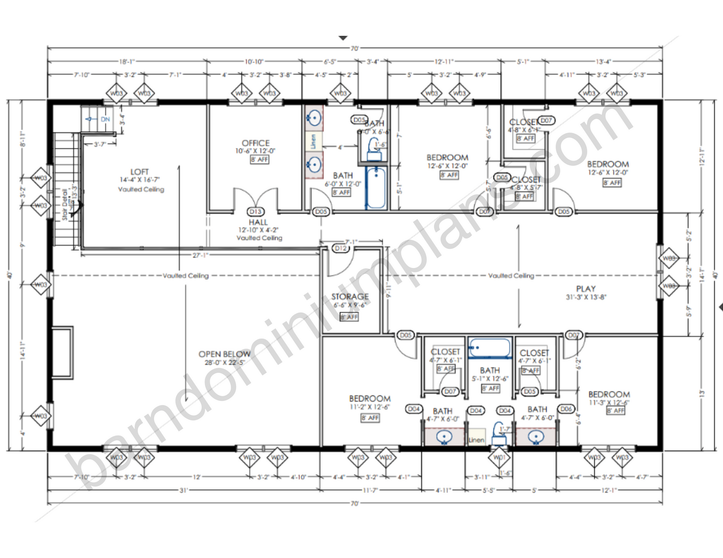 HC-24008 Jackson Barndominium House Plan