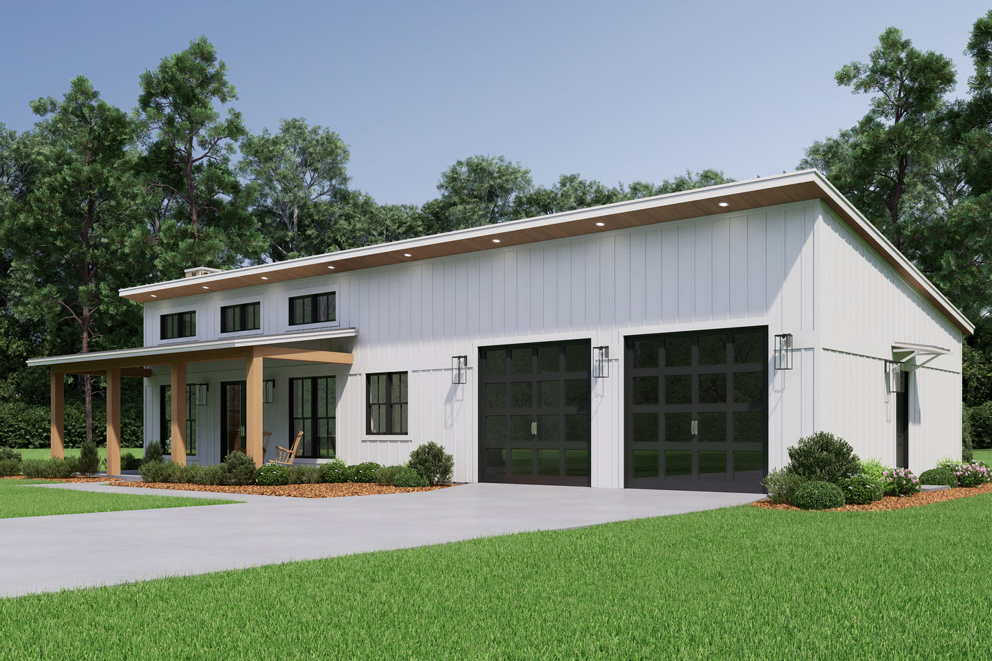 HPZ-22003 Rhodes Barndominium House Plan