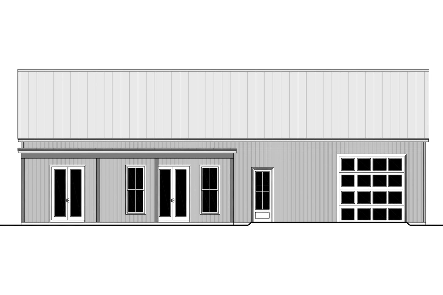 HPZ-22004 Krista Barndominium House Plan
