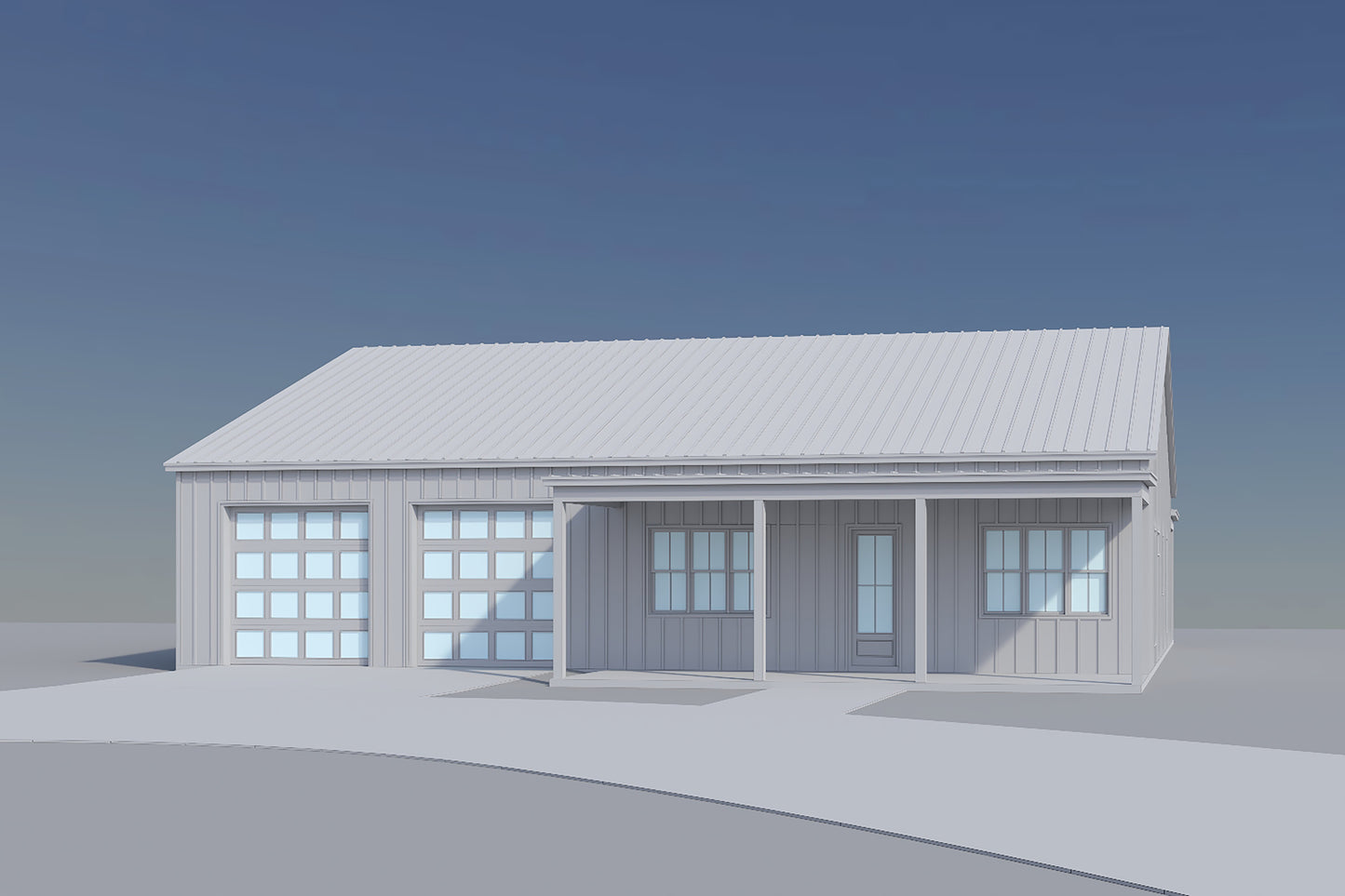 HPZ-22004 Krista Barndominium House Plan