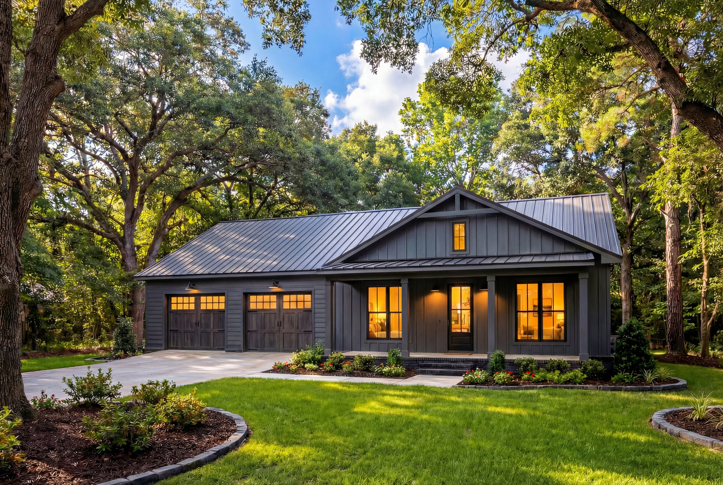 HPZ-22005 Daphne Barndominium House Plan