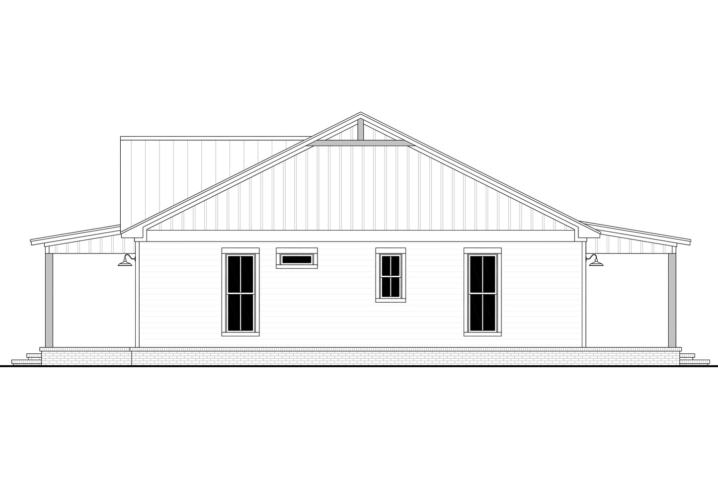 HPZ-22005 Daphne Barndominium House Plan