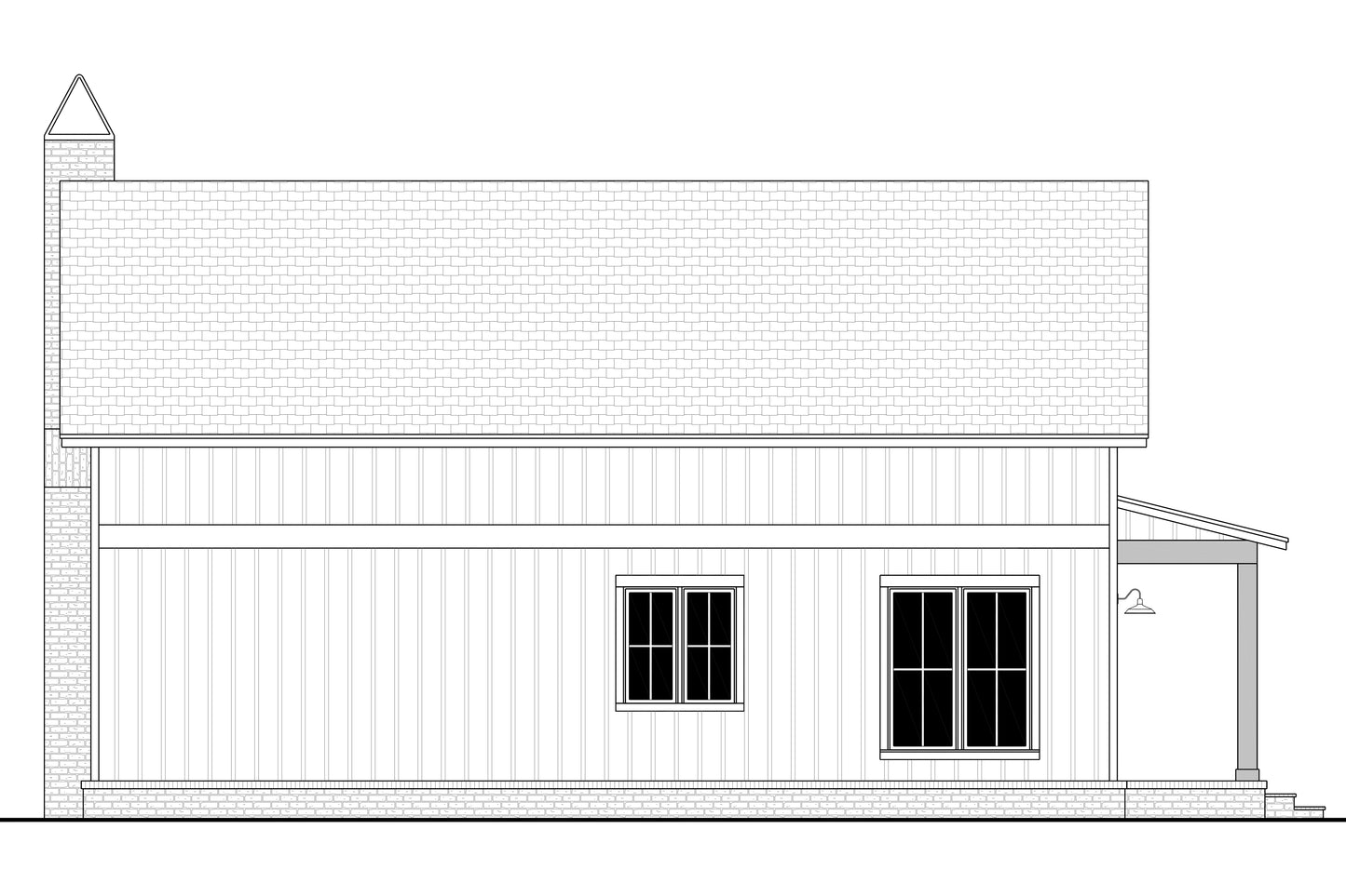 HPZ-22006 Rebecca Barndominium House Plan