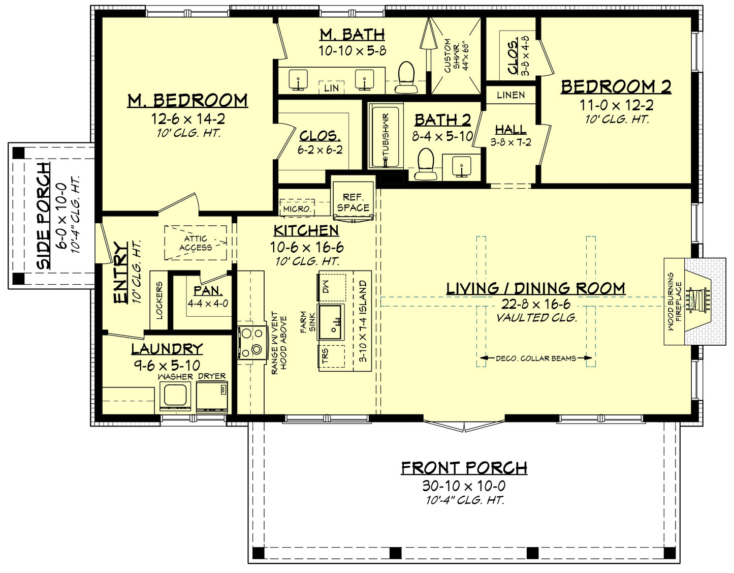 HPZ-22006 Rebecca Barndominium House Plan