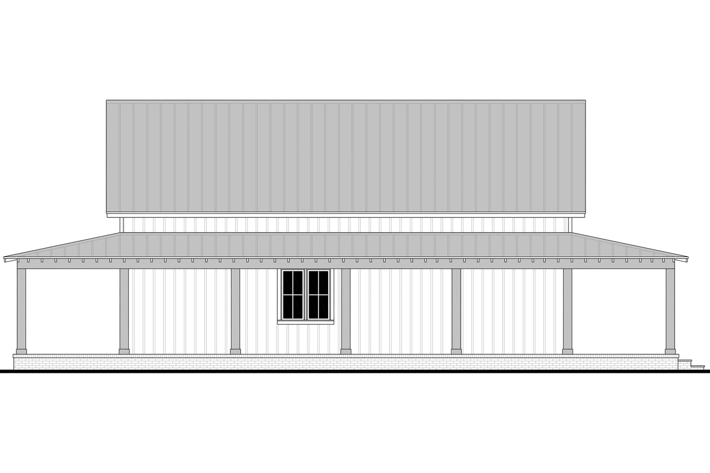HPZ-22007 Keith Barndominium House Plan