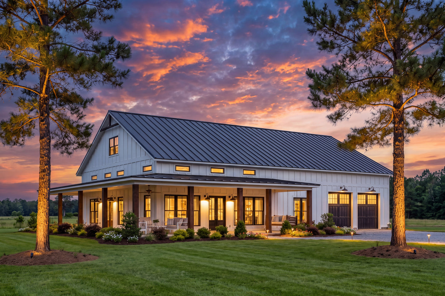 HPZ-22011 Reid Barndominium House Plan
