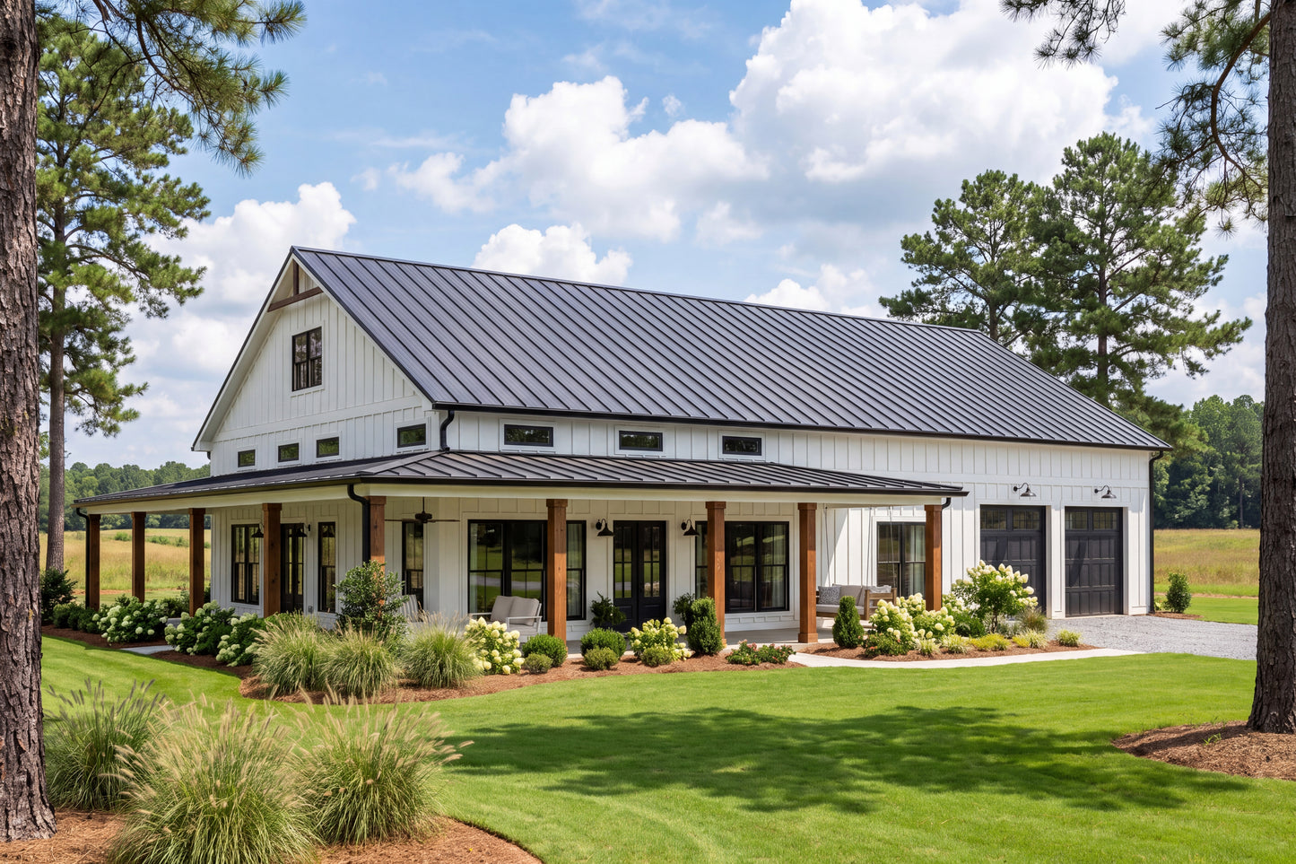 HPZ-22011 Reid Barndominium House Plan