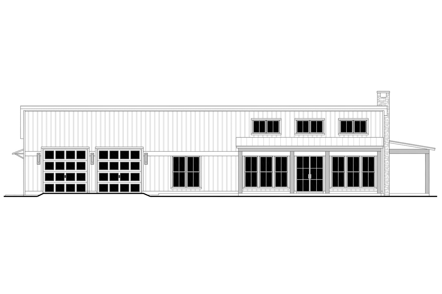 HPZ-22013 Danny Barndominium House Plan