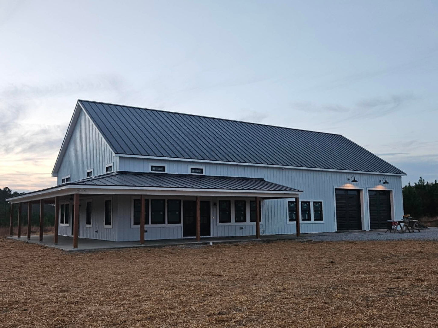 HPZ-22017 Debra Barndominium House Plan