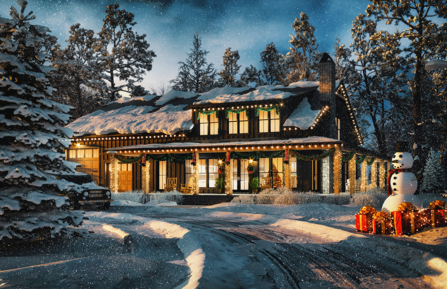 HPZ-22019 Linda Barndominium House Plan