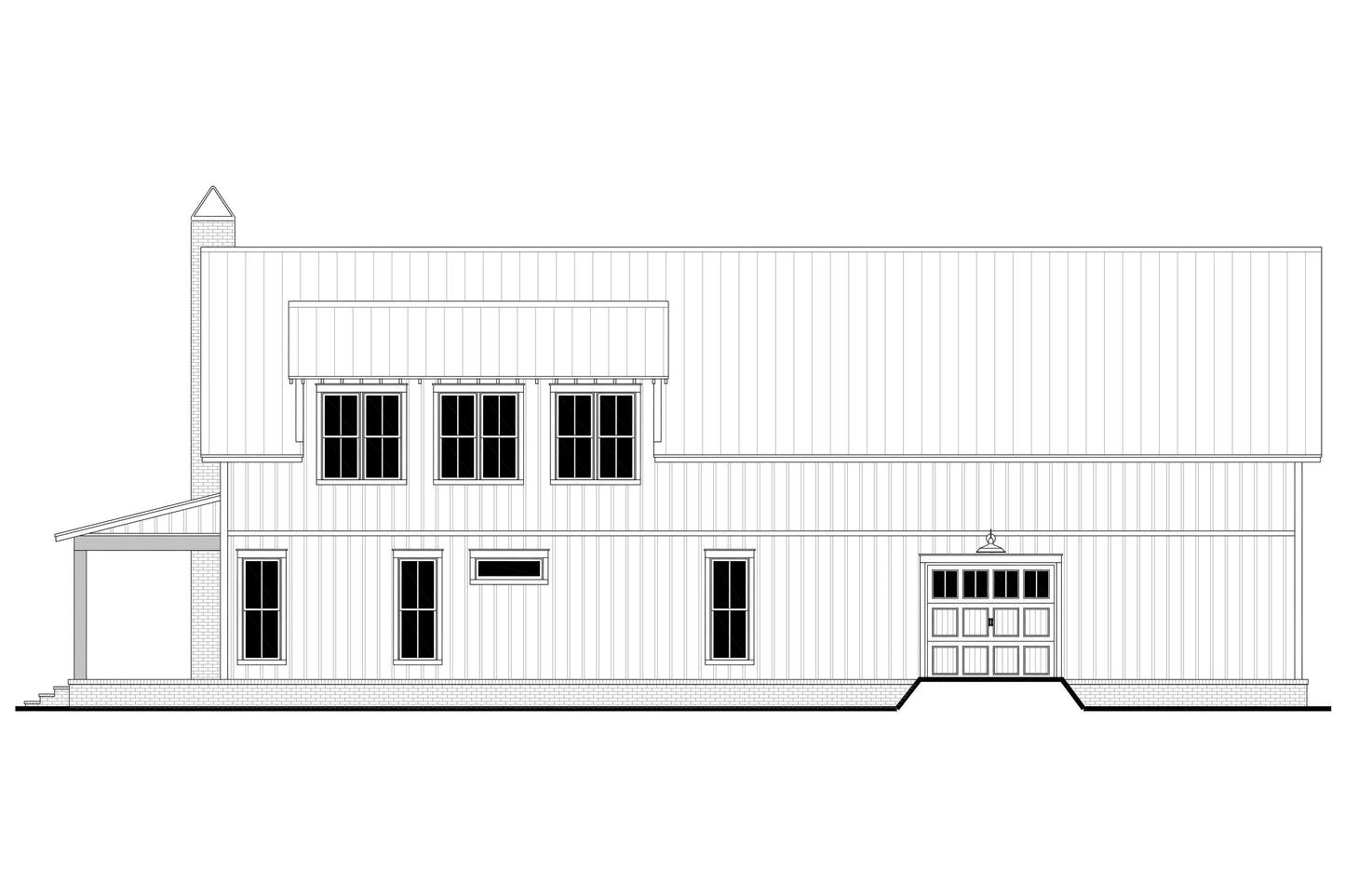 HPZ-22019 Linda Barndominium House Plan