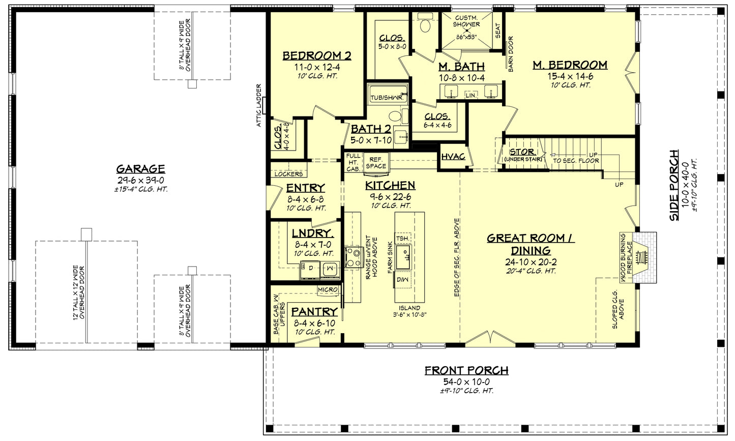 HPZ-22019 Linda Barndominium House Plan