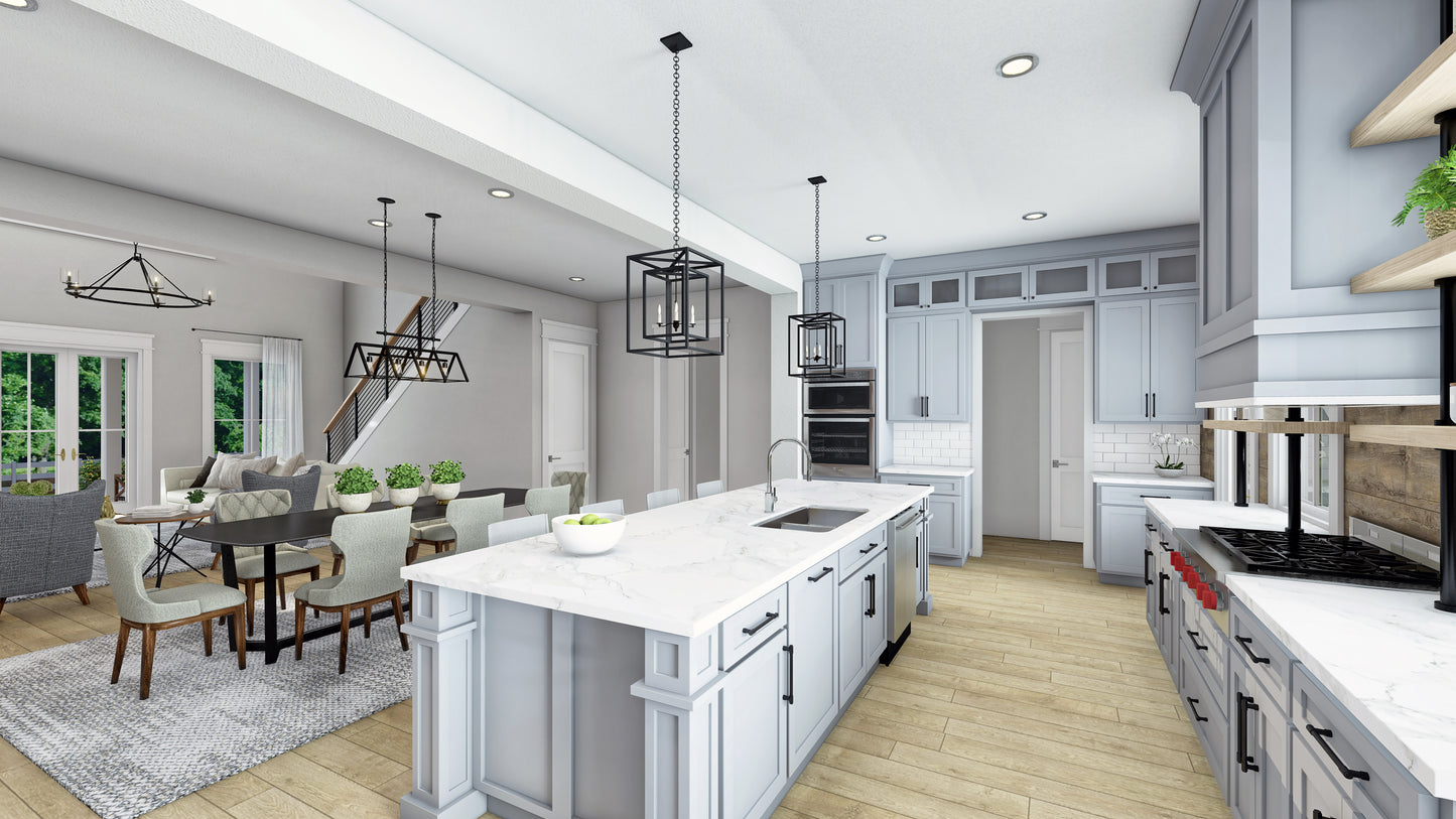 HPZ-22020 Dustin Barndominium House Plan