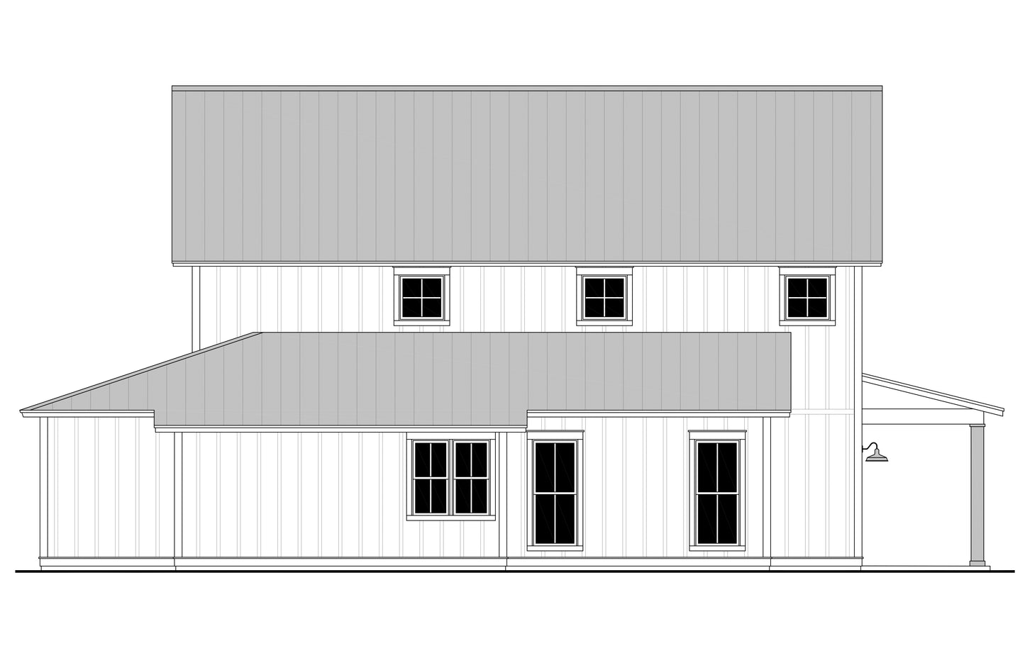 HPZ-22020 Dustin Barndominium House Plan