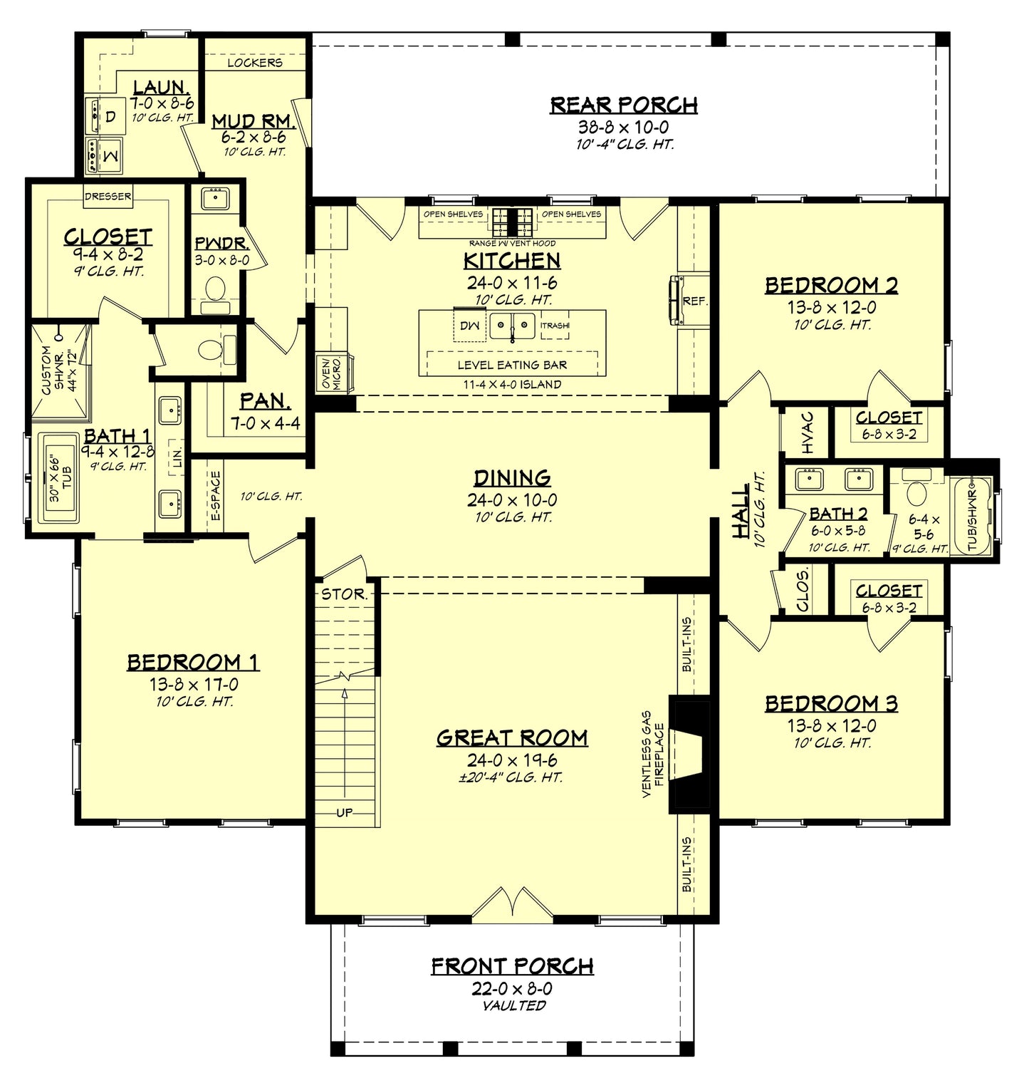 HPZ-22020 Dustin Barndominium House Plan